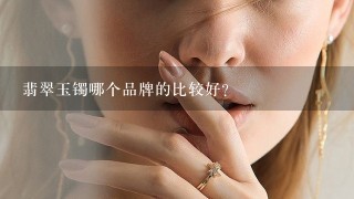 翡翠玉镯哪个品牌的比较好？