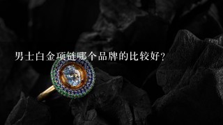 男士白金项链哪个品牌的比较好？